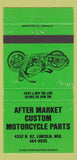 Matchbook Cover - After Market Motorcycle Parts Lincoln NE WEAR 30 Strike