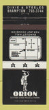 Matchbook Cover - Orion Steak House Tavern Brampton ON 30 Strike