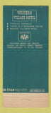 Matchbook Cover - Western Village Motel Santa Barbara CA 30 Stick