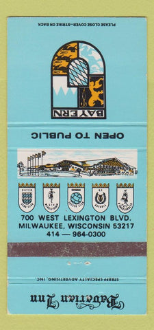 Matchbook Cover - Bavarian Inn Bayern Milwaukee WI 30 Strike