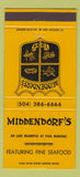 Matchbook Cover - Middendorf's Seafood Lake Maurepas Manchac LA 30 Strike
