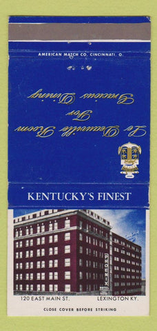 Matchbook Cover - Le Deauville Room Lexington KY 30 Strike