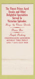 Matchbook Cover - Steak Joynt Chicago IL 30 Strike