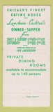 Matchbook Cover - Fritzel's Chicago IL WEAR 30 Strike