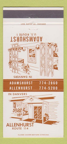 Matchbook Cover - Allenhurst Danvers IL 30 Strike