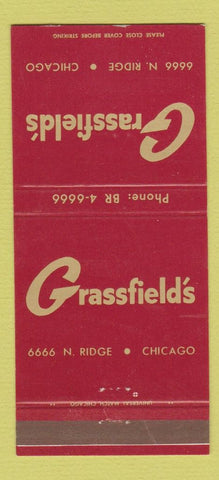 Matchbook Cover - Grassfield's Chicago IL 30 Strike