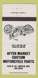 Matchbook Cover - After Market Motorcycle Parts Lincoln NE 30 Strike
