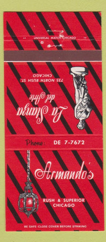 Matchbook Cover - Armando's Chicago IL 30 Strike