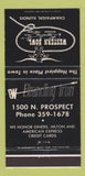 Matchbook Cover - Western Bowling Champaign IL 30 Strike