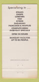 Matchbook Cover - Seville Restaurant Waukegan IL 30 Strike