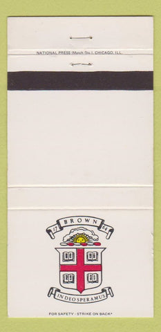 Matchbook Cover - Brown University Providence RI 30 Strike