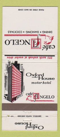 Matchbook Cover - Cafe Angelo Oxford House Chicago IL WEAR 30 Strike