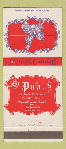 Matchbook Cover - King Arthur's Pub Chicago IL 30 Strike