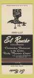 Matchbook Cover - El Rancho Colorado 30 Strike