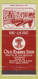 Matchbook Cover - Old Farms Inn Avon CT 30 Strike
