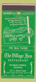 Matchbook Cover - The Village Inn Colorado Springs 30 Stick