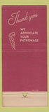 Matchbook Cover - The Village Inn Colorado Springs 30 Stick
