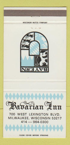 Matchbook Cover - Bavarian Inn Bayern Milwaukee WI 30 Strike