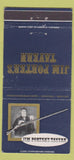Matchbook Cover - Jim Porter's Tavern Louisville KY rifle 30 Strike