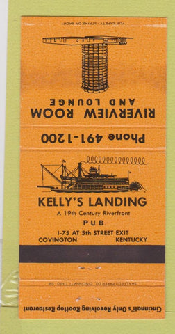 Matchbook Cover - Riverview Room Kelly's Landing Covington KY 30 Strike