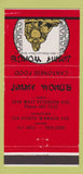 Matchbook Cover - Jimmy Wong's Chicago IL Chinese 30 Strike