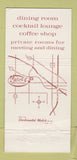 Matchbook Cover - Maitred Elk Grove IL 30 Strike