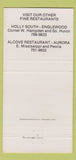 Matchbook Cover - Southmoor Inn Denver Colorado Mexican 30 Strike
