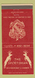Matchbook Cover - The Sportsman Restaurant Fort Collins Colorado 30 Strike