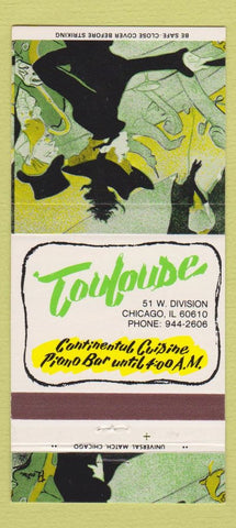 Matchbook Cover - Touloude Chicago IL 30 Strike