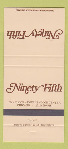 Matchbook Cover - Ninety Five Chicago IL John Hancock Building 30 Strike