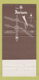 Matchbook Cover - The Atrium Restaurant Rolling Meadows IL 30 Strike