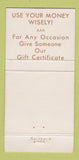 Matchbook Cover - Snitzels Bavarian Restaurant Freeport IL 30 Strike