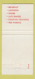 Matchbook Cover - Chandelier Skokie IL 30 Strike