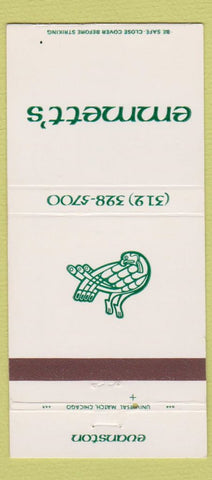 Matchbook Cover - Emmett's Evanston IL 30 Strike