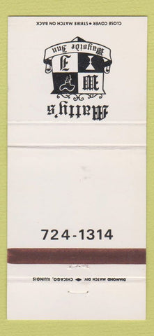 Matchbook Cover - Matty's Wayside Inn Glenview IL 30 Strike
