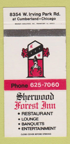 Matchbook Cover - Sherwood Forest Inn Chicago IL WEAR 30 Strike