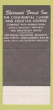 Matchbook Cover - Sherwood Forest Inn Chicago IL WEAR 30 Strike