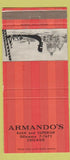Matchbook Cover - Armando's Chicago IL 30 Strike