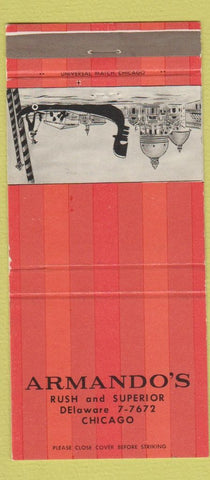 Matchbook Cover - Armando's Chicago IL 30 Strike