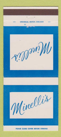 Matchbook Cover - Minelli's Elkhart IN 30 Strike