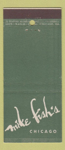 Matchbook Cover - Mike Fish's Chicago IL 21 Strike Feature