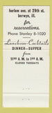Matchbook Cover - Escape Berwyn IL 30 Strike