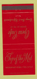 Matchbook Cover - Top of the Met Opera Cafe 30 Strike