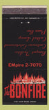 Matchbook Cover - The Bonfire Vernon Hills Country Club IL  30 Strike