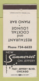 Matchbook Cover - Summerset Chicago IL restaurant 30 Strike