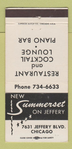 Matchbook Cover - Summerset Chicago IL restaurant 30 Strike