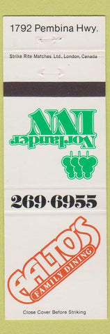 Matchbook Cover - Galto's Restaurant Winnipeg MB