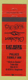 Matchbook Cover - Palace Family Inn Saginaw MI