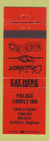 Matchbook Cover - Palace Family Inn Saginaw MI
