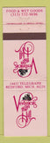 Matchbook Cover - Veronica's on the Hill Redford MI